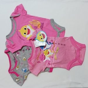 Set of 3 Baby Shark Onsies